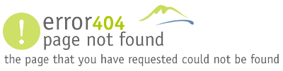 Error 404 - Page not Found